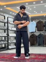 پیراهن راه راه پارچه مورگان