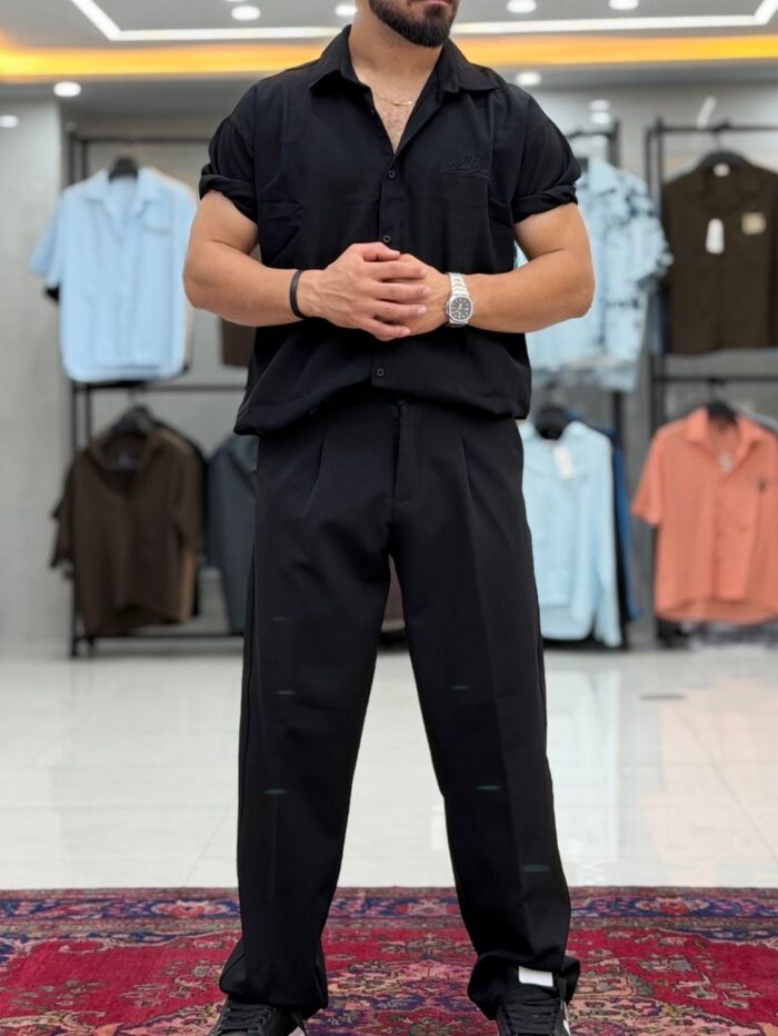 پیراهن گلدوزی کنفی - Image 5