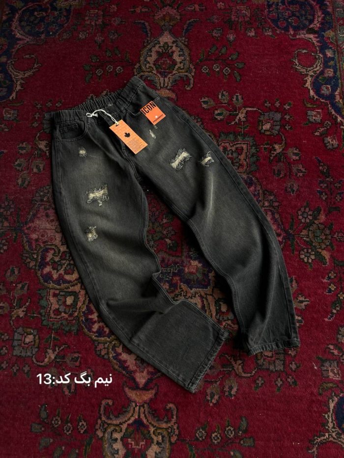 شلوار جین نیم بگ(گرم بالا) - تصویر 8